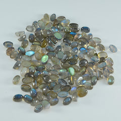 Labradorite 10PC Tiny 3x5 MM Oval Cabochon Gray Superior semi Precious Semi Precious Gemstone