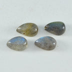 Labradorite 1PC Small 6x9 MM Pear Cabochon Gray Shine semi Precious Loose Gems