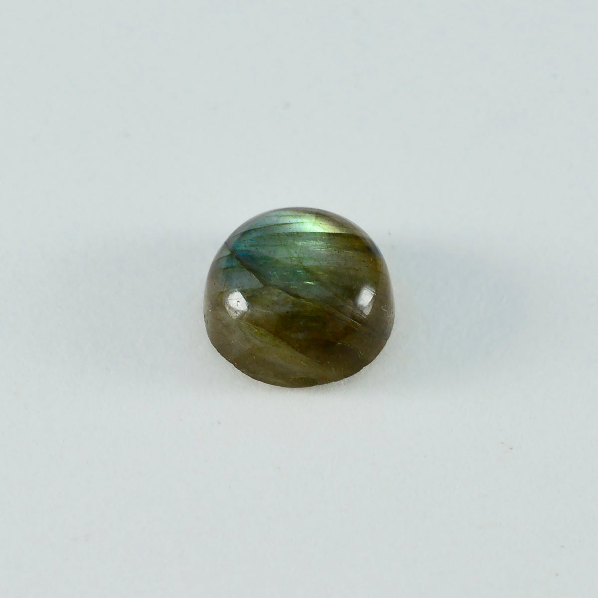 Labradorite 1PC Large 10x10 MM Round Cabochon Gray Polished semi Precious Loose Gemstones メイン画像