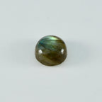 Labradorite 1PC Large 10x10 MM Round Cabochon Gray Polished semi Precious Loose Gemstones