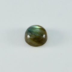 Labradorite 1PC Large 10x10 MM Round Cabochon Gray Polished semi Precious Loose Gemstones