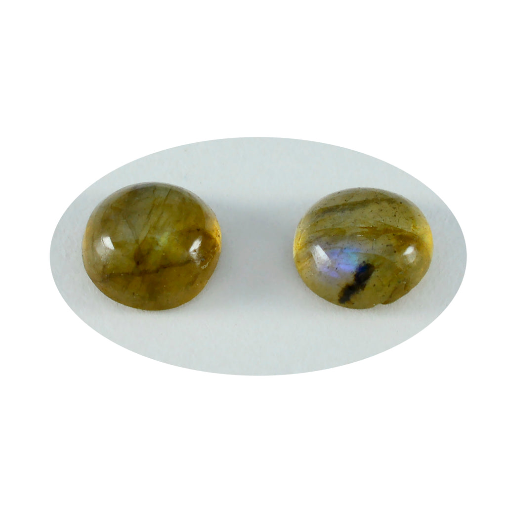 Labradorite 10PC Tiny 5x5 MM Round Cabochon Gray Superior semi Precious Semi Precious Gemstone