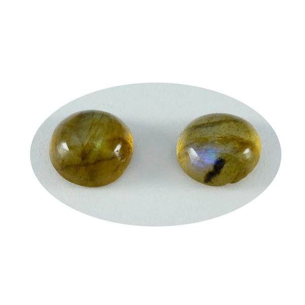 Labradorite 10PC Tiny 5x5 MM Round Cabochon Gray Superior semi Precious Semi Precious Gemstone