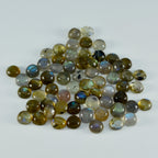 Labradorite 10PC Tiny 5x5 MM Round Cabochon Gray Superior semi Precious Semi Precious Gemstone
