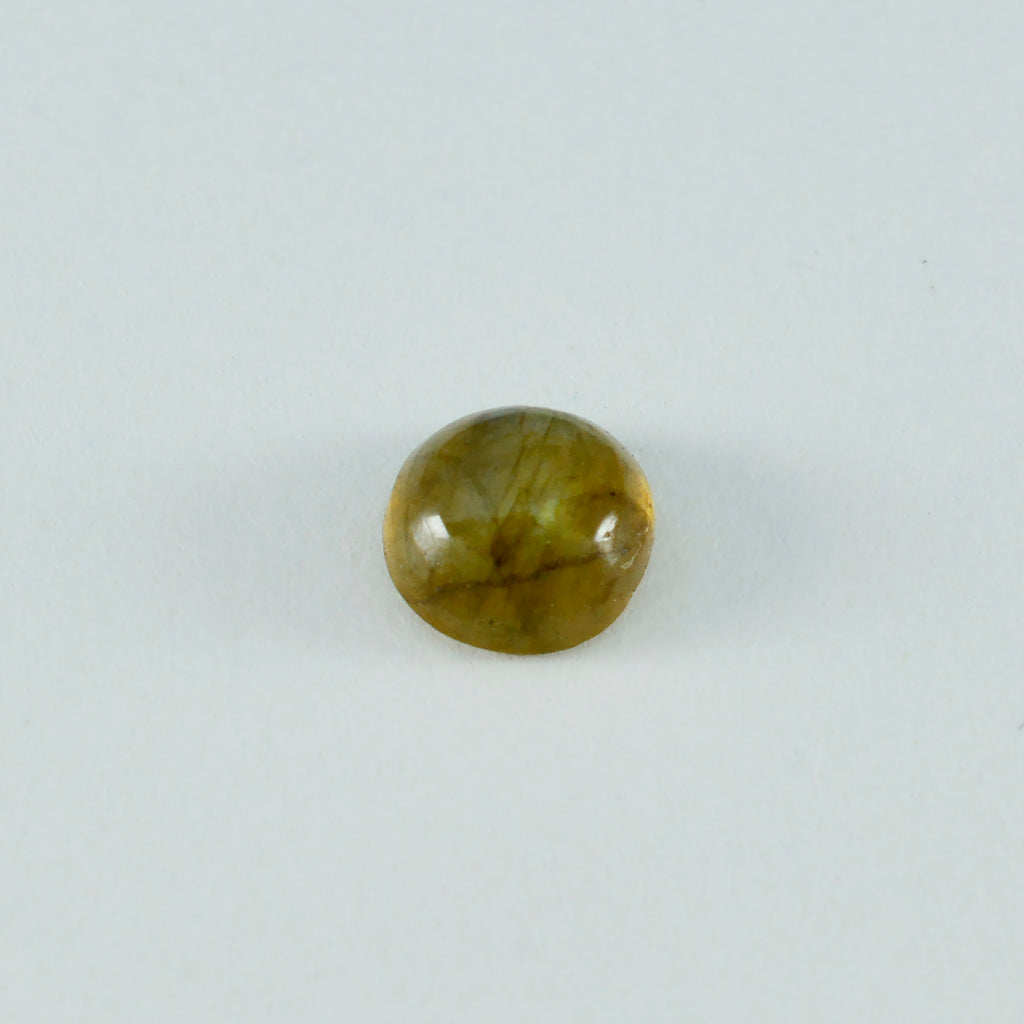 Labradorite 1PC Small 8x8 MM Round Cabochon Gray Brilliant semi Precious Loose Gems