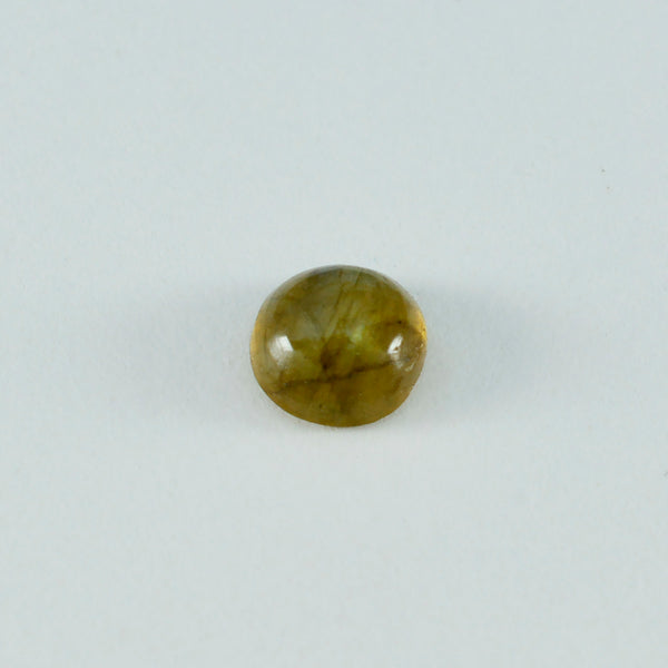 Labradorite 1PC Small 8x8 MM Round Cabochon Gray Brilliant semi Precious Loose Gems