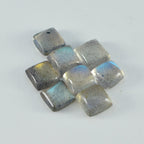 Labradorite 1PC Large 11x11 MM Square Cabochon Gray Brilliant semi Precious Loose Gemstones