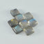 Labradorite 1PC Large 11x11 MM Square Cabochon Gray Brilliant semi Precious Loose Gemstones