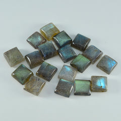 Labradorite 1PC Tiny 6x6 MM Square Cabochon Gray Natural semi Precious Semi Precious Gemstone