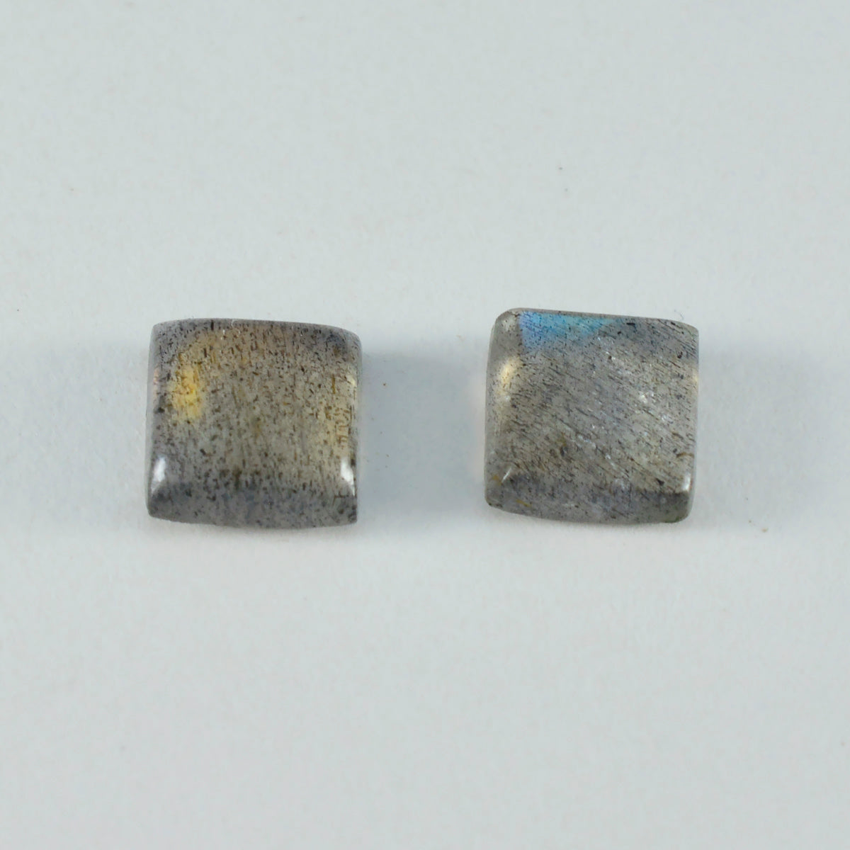 Labradorite 1PC Medium 9x9 MM Square Cabochon Gray Pure semi Precious Loose Gems Hoofdafbeelding