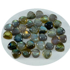 Labradorite 1PC Small 7x7 MM Triangle Cabochon Gray Lustrous semi Precious Loose Gemstone