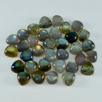 Labradorite 1PC Small 7x7 MM Triangle Cabochon Gray Lustrous semi Precious Loose Gemstone