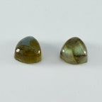 Labradorite 1PC Tiny 6x6 MM Triangle Cabochon Gray Luster semi Precious Loose Gems