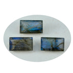 Labradorite 1PC Small 6x12 MM Baguette Faceted Gray Fine Semi Precious Gems