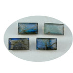 Labradorite 1PC Large 8x16 MM Baguette Faceted Gray Natural Semi Precious Loose Gemstone