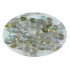 Labradorite 1PC Tiny 6x6 MM Cushion Faceted Gray Polished Semi Precious Loose Gems