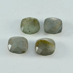 Labradorite 1PC Large 11x11 MM Cushion Faceted Gray Fine Semi Precious Loose Gemstone