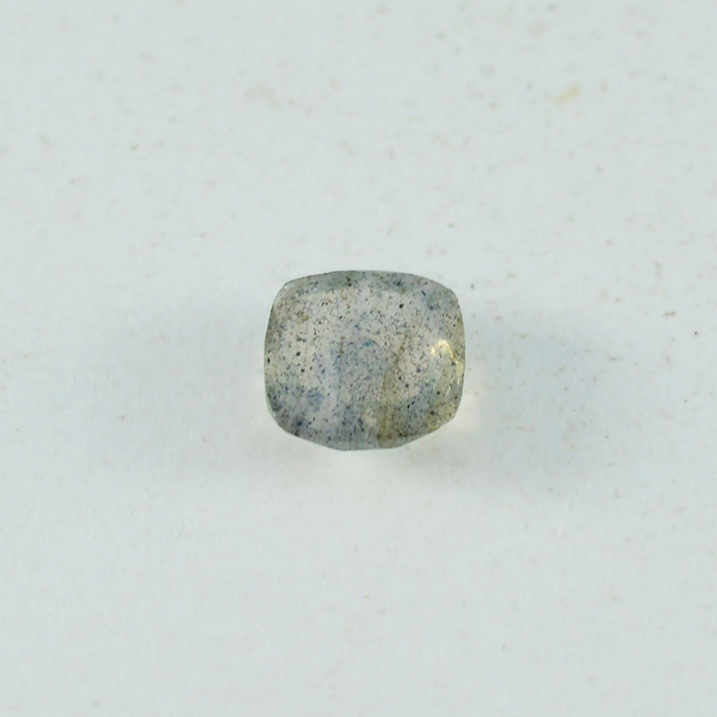 Labradorite 1PC Chunky 13x13 MM Cushion Faceted Gray Natural Semi Precious Gems