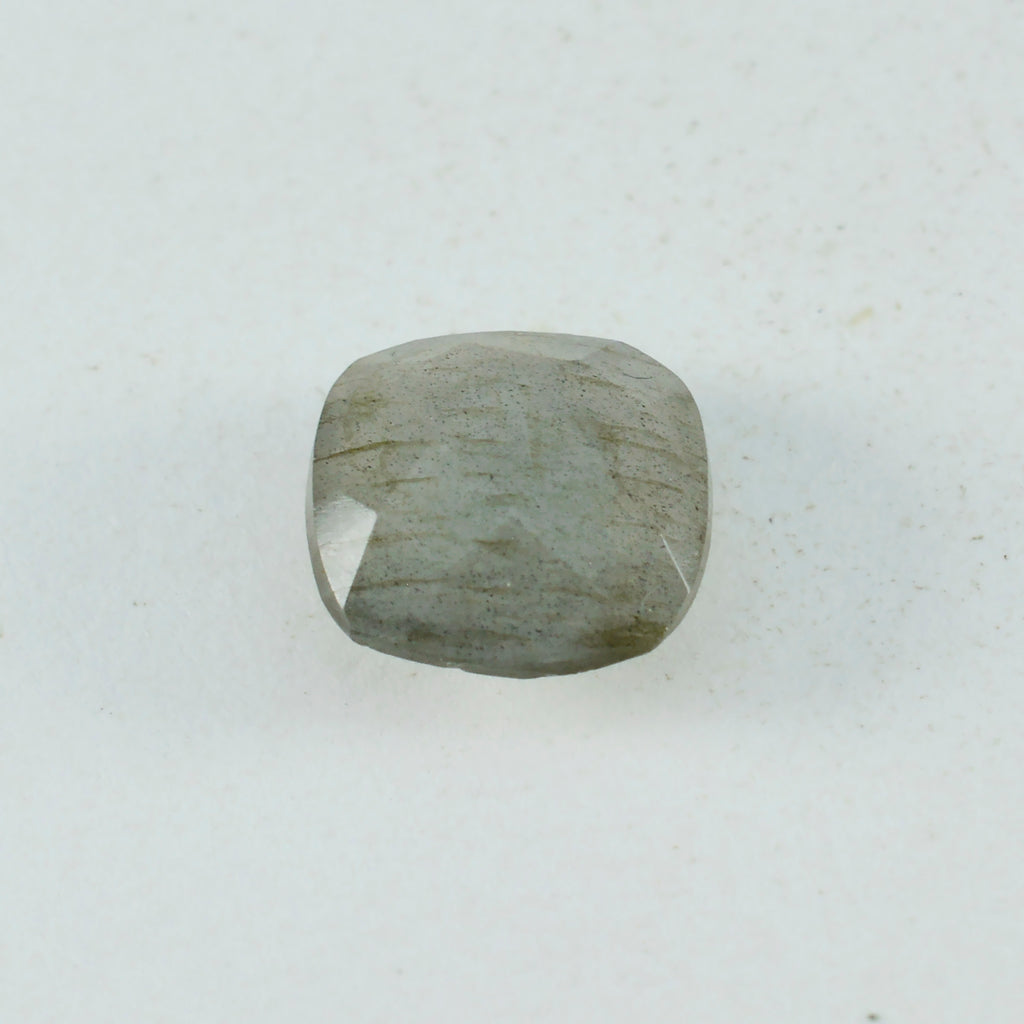 Labradorite 10PC Tiny 3x3 MM Cushion Faceted Gray Fiery Semi Precious Loose Gemstone