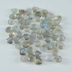 Labradorite 1PC Chunky 13x13 MM Heart Faceted Gray Natural Semi Precious Gems
