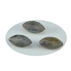 Labradorite 1PC Small 6x12 MM Marquise Faceted Gray Sparkling Semi Precious Loose Gemstone