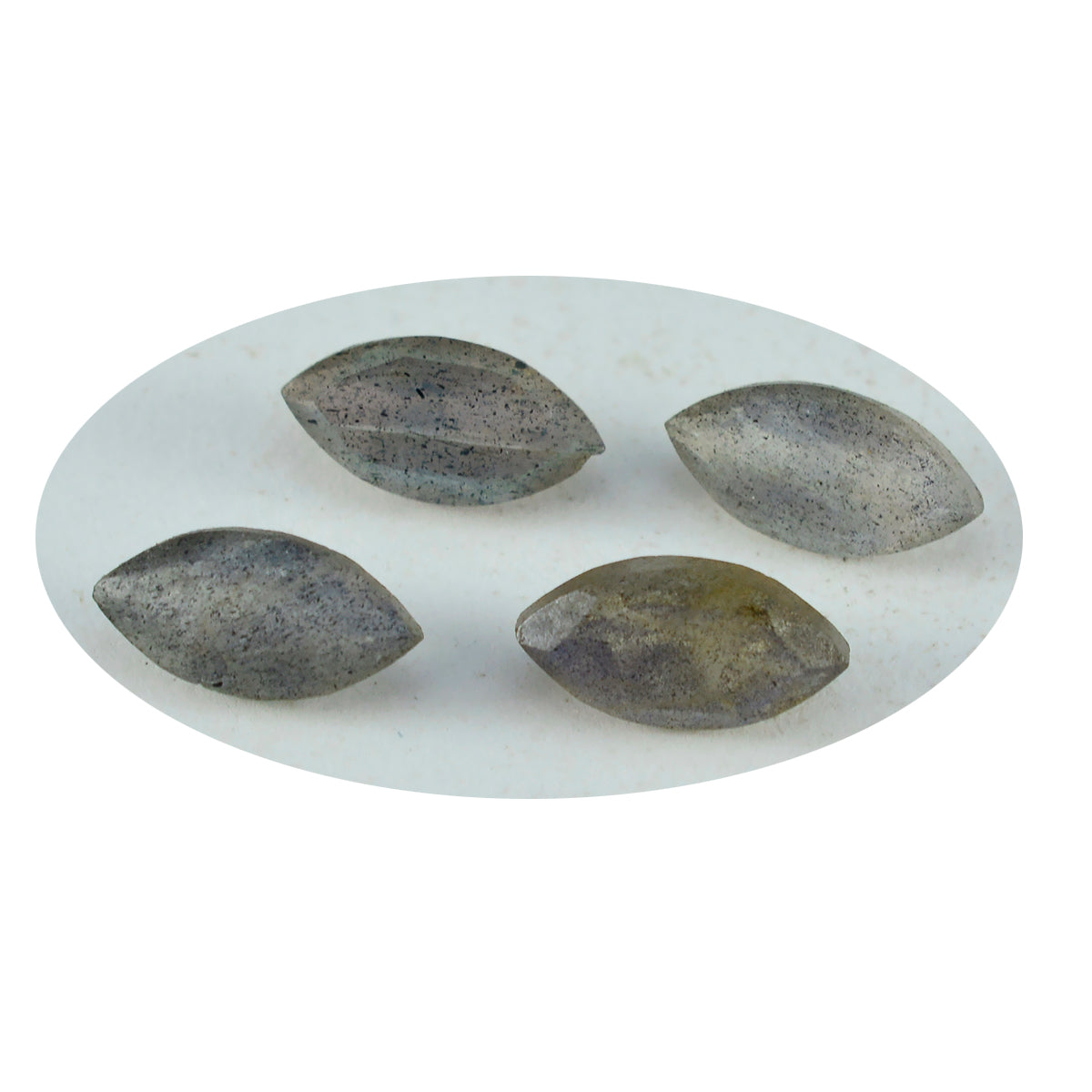 Labradorite 1PC Medium 7x14 MM Marquise Faceted Gray Polished Semi Precious Loose Gemstones