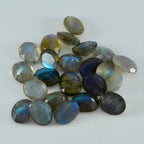 Labradorite 1PC Small 6x9 MM Oval Faceted Gray High Quality Semi Precious Loose Gems