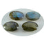 Labradorite 1PC Large 9x11 MM Oval Faceted Gray Pure Semi Precious Loose Gems