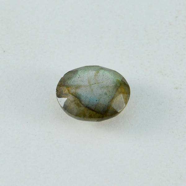 Labradorite 1PC Chunky 13x18 MM Oval Faceted Gray Splendid Semi Precious Loose Gemstone