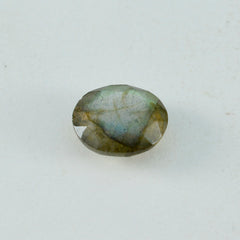 Labradorite 1PC Chunky 13x18 MM Oval Faceted Gray Splendid Semi Precious Loose Gemstone