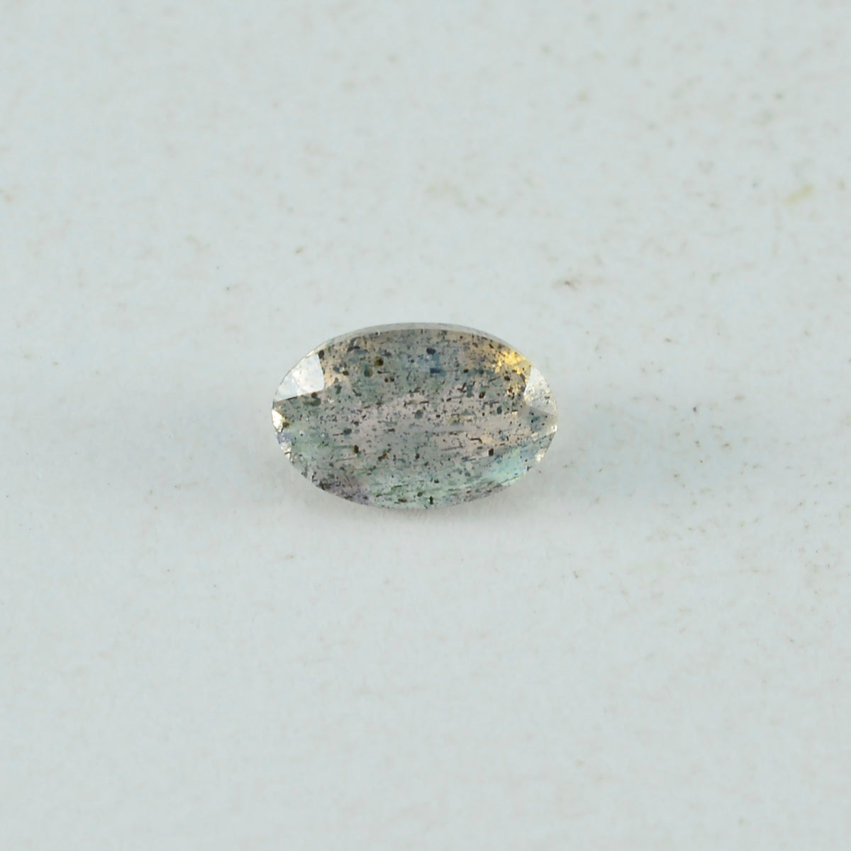 Labradorite 1PC Small 6x9 MM Oval Faceted Gray High Quality Semi Precious Loose Gems