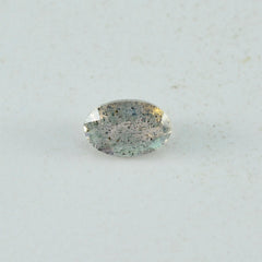 Labradorite 1PC Small 6x9 MM Oval Faceted Gray High Quality Semi Precious Loose Gems