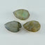 Labradorite 1PC Large 10x12 MM Pear Faceted Gray Genuine Semi Precious Loose Gems