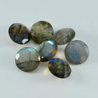 Labradorite 1PC Chunky 13x13 MM Round Faceted Gray Natural Semi Precious Gems
