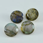 Labradorite 1PC Chunky 15x15 MM Round Faceted Gray Superior Semi Precious Loose Gemstone
