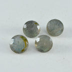 Labradorite 10PC Tiny 3x3 MM Round Faceted Gray Fiery Semi Precious Loose Gemstone