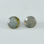 Labradorite 1PC Chunky 14x14 MM Round Faceted Gray Genuine Semi Precious Loose Gems