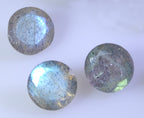 Labradorite 1PC Chunky 16x16 MM Round Faceted Gray Pure Semi Precious Loose Gemstones