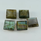 Labradorite 1PC Chunky 16x16 MM Square Faceted Gray Pure Semi Precious Loose Gemstones
