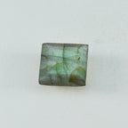 Labradorite 1PC Chunky 13x13 MM Square Faceted Gray Natural Semi Precious Gems