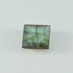 Labradorite 1PC Chunky 13x13 MM Square Faceted Gray Natural Semi Precious Gems