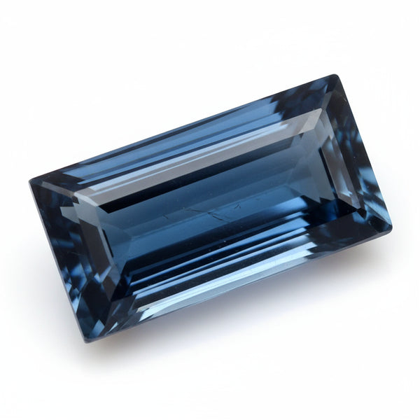 London Blue topaz 1PC Chunky 10x20 MM Baguette Faceted Blue Brilliant Semi Precious Loose Gems