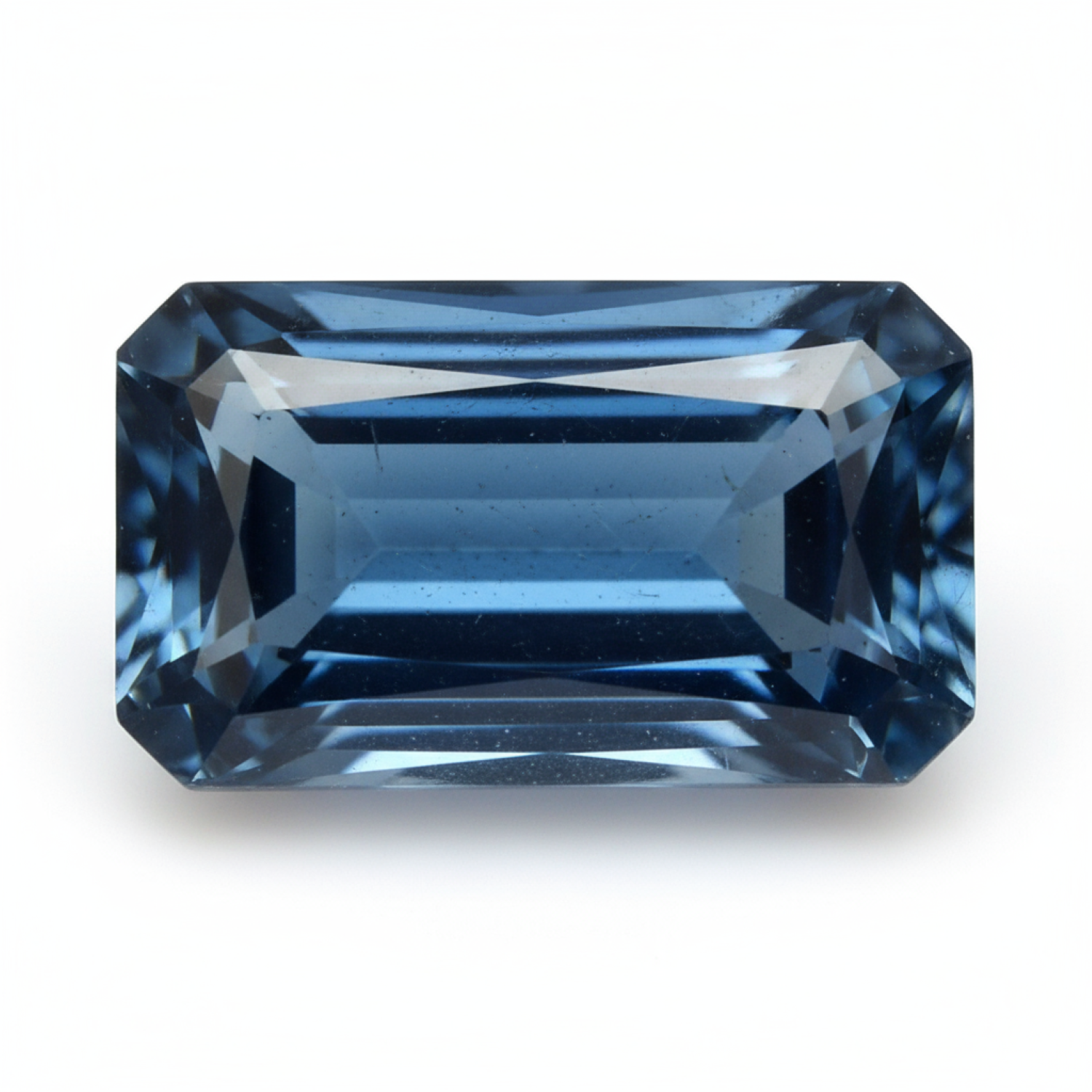 London Blue topaz 1PC Chunky 10x20 MM Baguette Faceted Blue Brilliant Semi Precious Loose Gems Sekundär produktbild