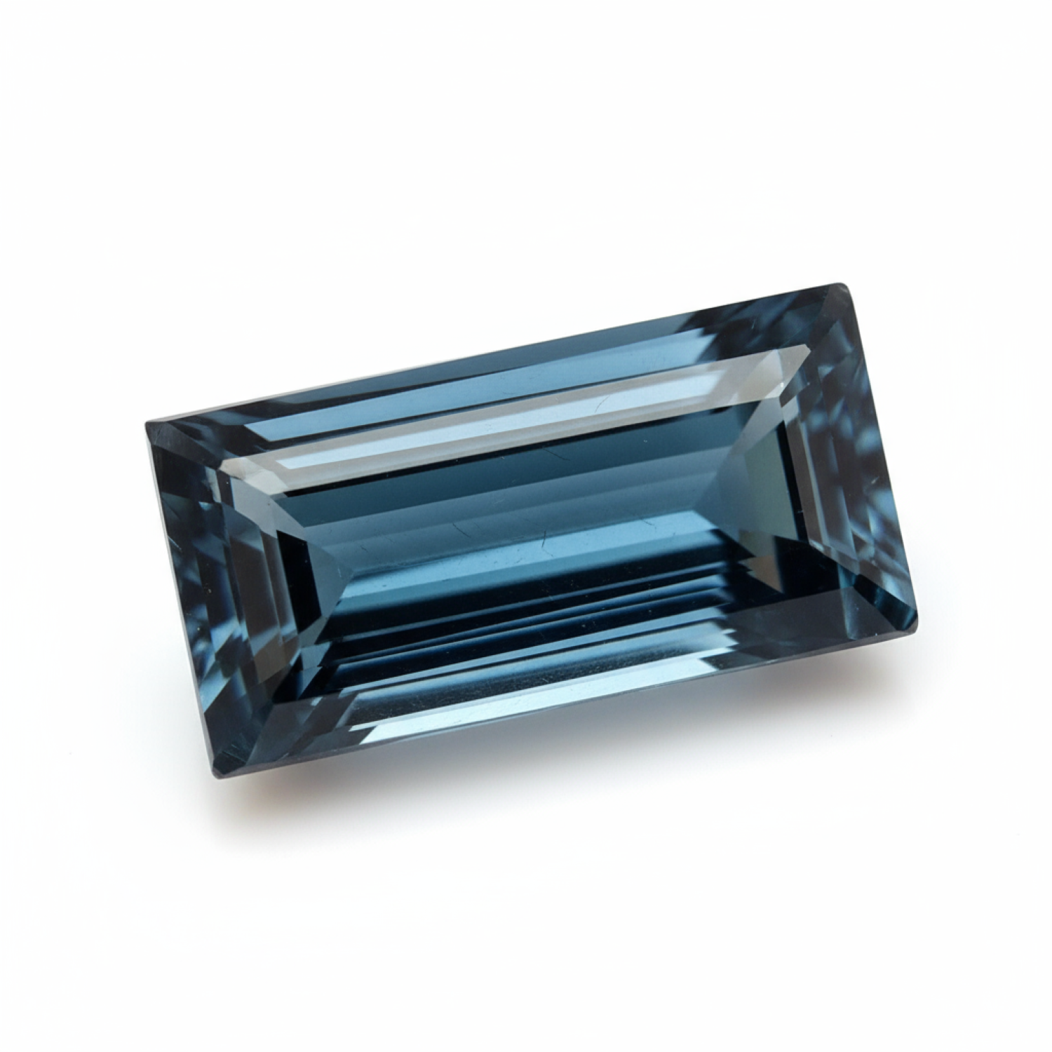 London Blue topaz 10PC Tiny 2.5x5 MM Baguette Faceted Blue Fine Semi Precious Loose Gemstone Hoofdafbeelding