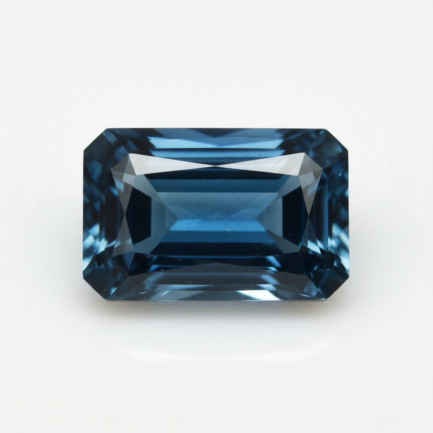 London Blue topaz 10PC Tiny 2x4 MM Baguette Faceted Blue Shine Semi Precious Loose Gems Secundaire afbeelding