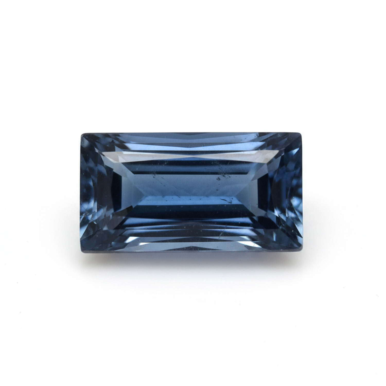 London Blue topaz 1PC Tiny 4x8 MM Baguette Faceted Blue Natural Semi Precious Gems Huvudsaklig produktbild