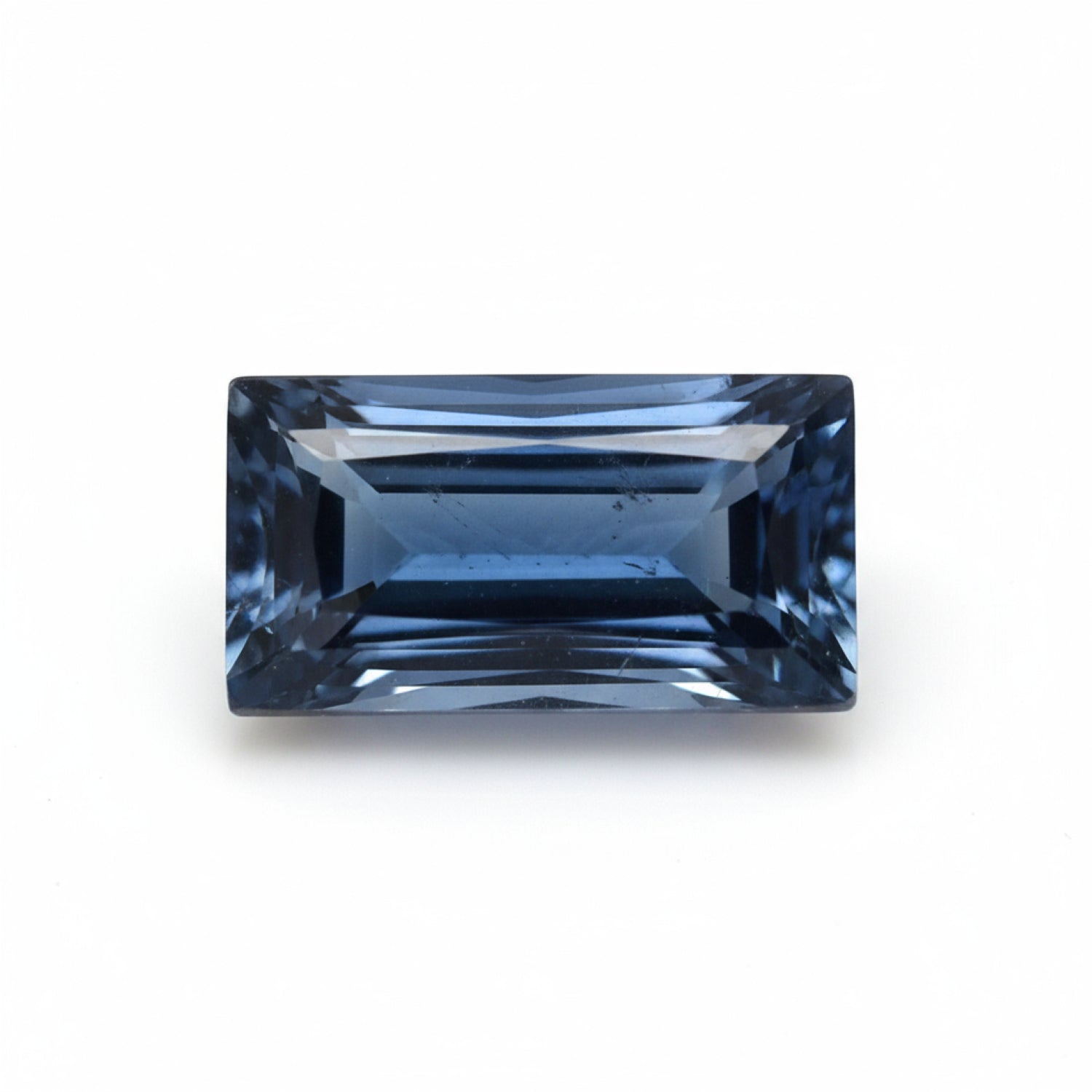 London Blue topaz 1PC Tiny 4x8 MM Baguette Faceted Blue Natural Semi Precious Gems