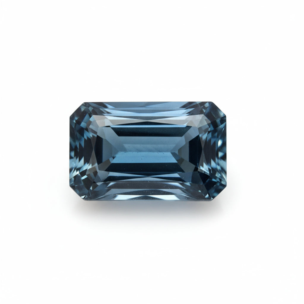 London Blue topaz 1PC Small 5x10 MM Baguette Faceted Blue Genuine Semi Precious Loose Gems