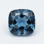 London Blue topaz 1PC Large 11x11 MM Cushion Faceted Blue Fine Semi Precious Loose Gemstone