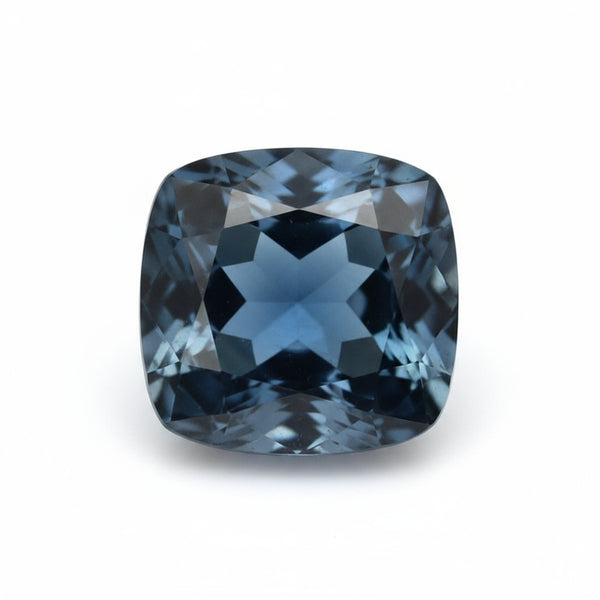 London Blue topaz 1PC Large 11x11 MM Cushion Faceted Blue Fine Semi Precious Loose Gemstone